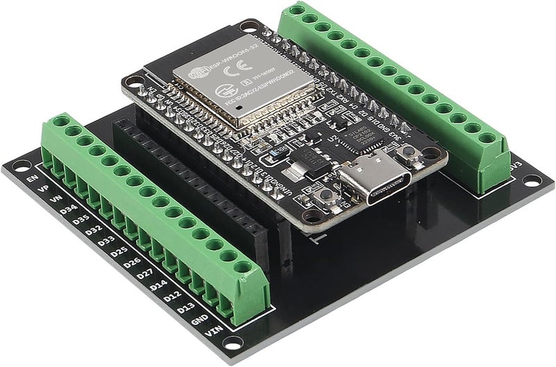 AiTrip 2 Sets 30PIN ESP32 ESP-32S Type-C USB CP2102 Development Board + ESP32 Breakout Board Shield GPIO 1 into 2 Board 2.4GHz WiFi Bluetooth Dual Core for Arduino - Image 4